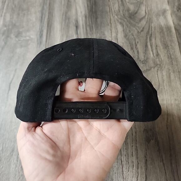 Vintage Kangol Embroidered Snapback Hat Black RARE - Picture 3 of 6